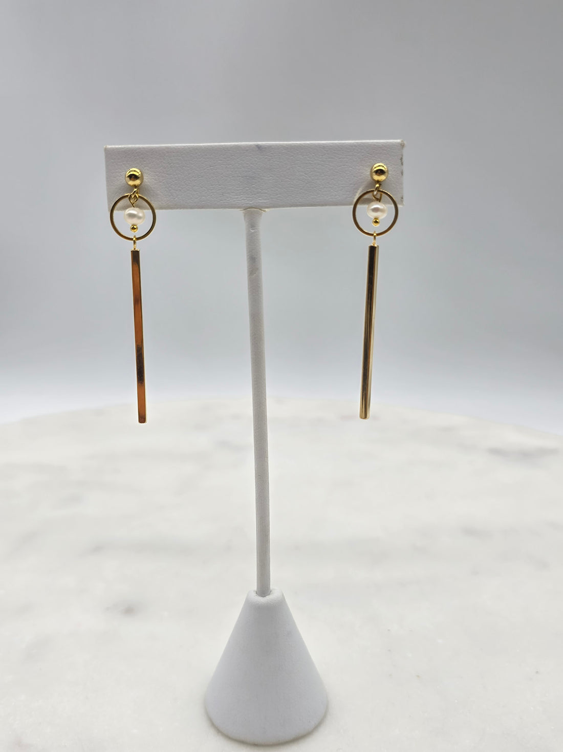 Pearl Balance Drop Earrings