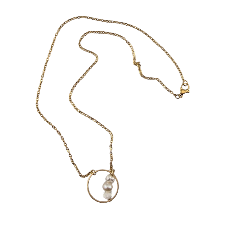 Held Close Freshwater Pearl Necklace