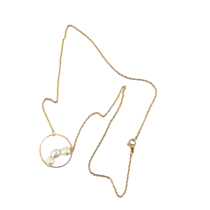 Held Close Freshwater Pearl Necklace