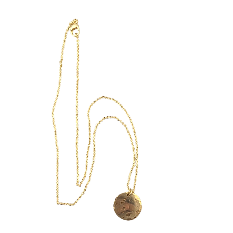 Hand-Hammered Moon Necklace | True Colours Collection