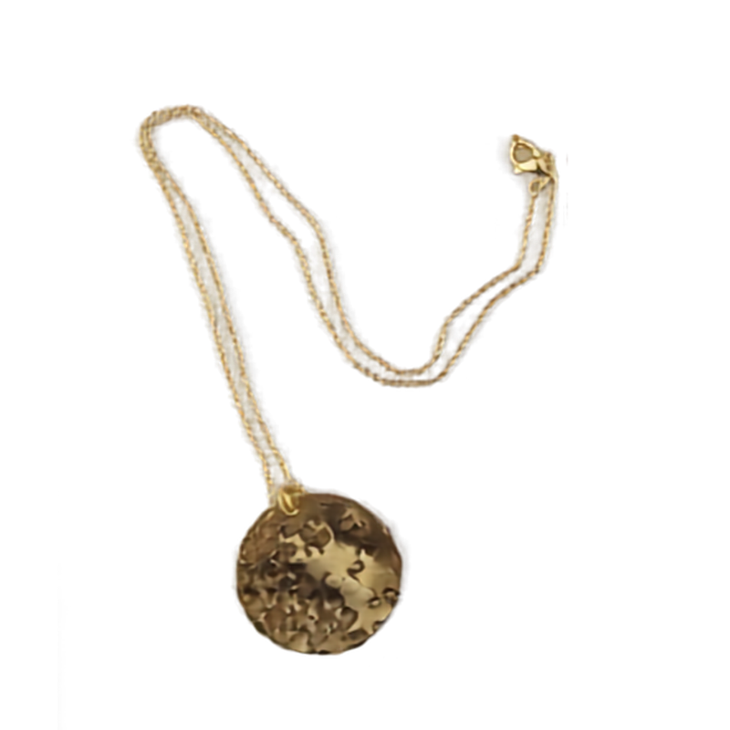 Hand-Hammered Moon Necklace | True Colours Collection
