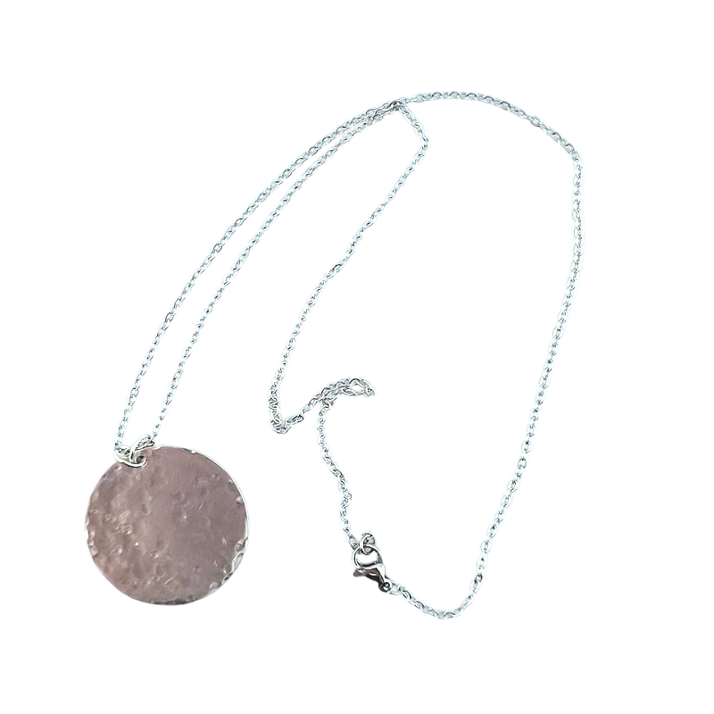 Hand-Hammered Moon Necklace | True Colours Collection