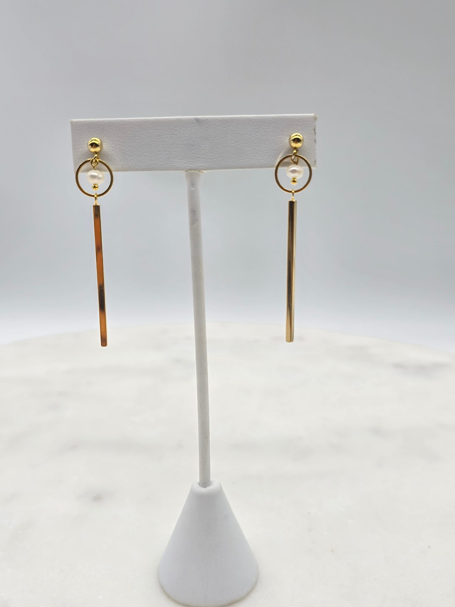 Pearl Balance Drop Earrings