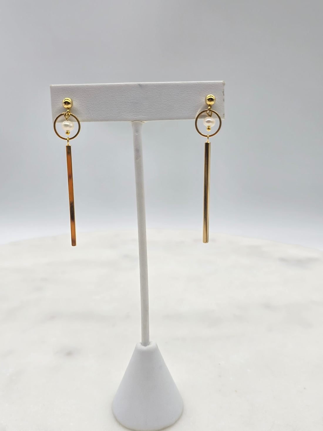Pearl Balance Drop Earrings