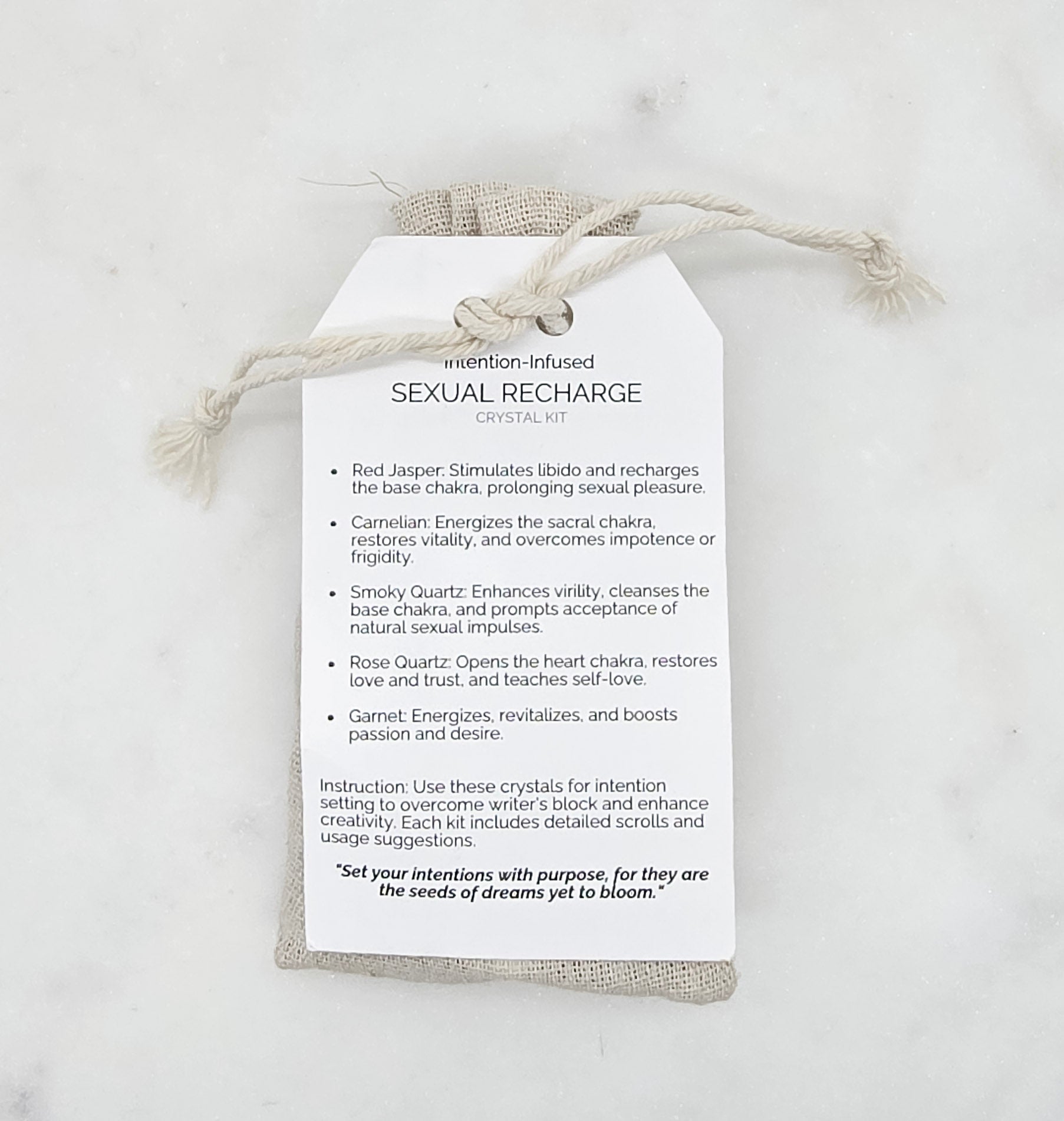 Sexual recharge Crystal Kit