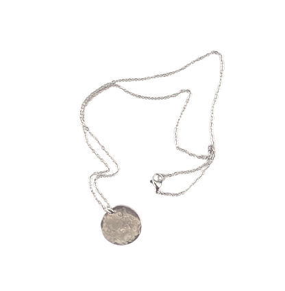 Hand-Hammered Moon Necklace | True Colours Collection