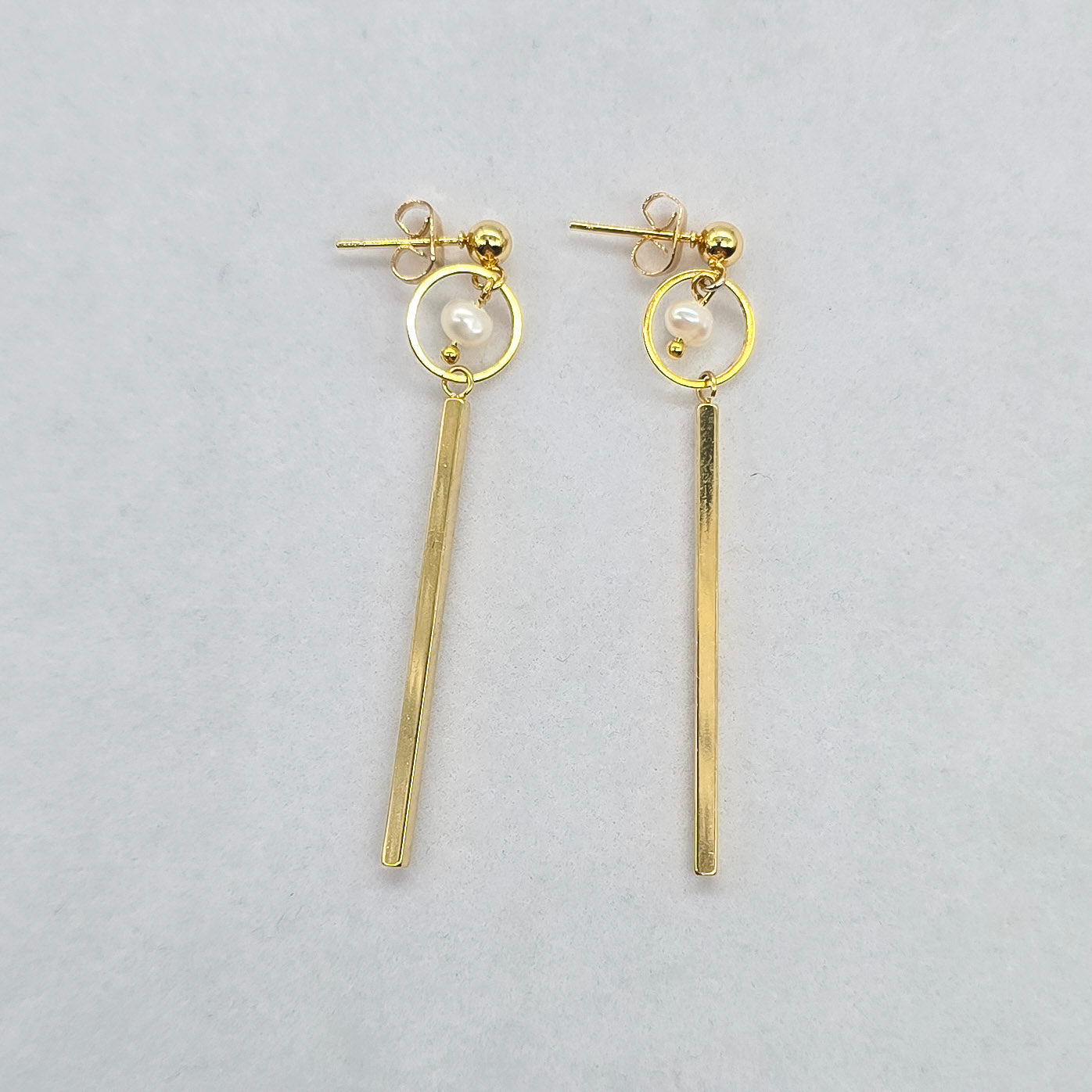 Pearl Balance Drop Earrings