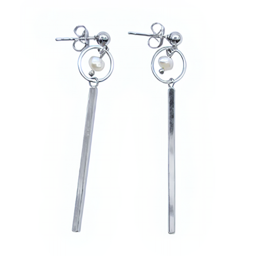 Pearl Balance Drop Earrings