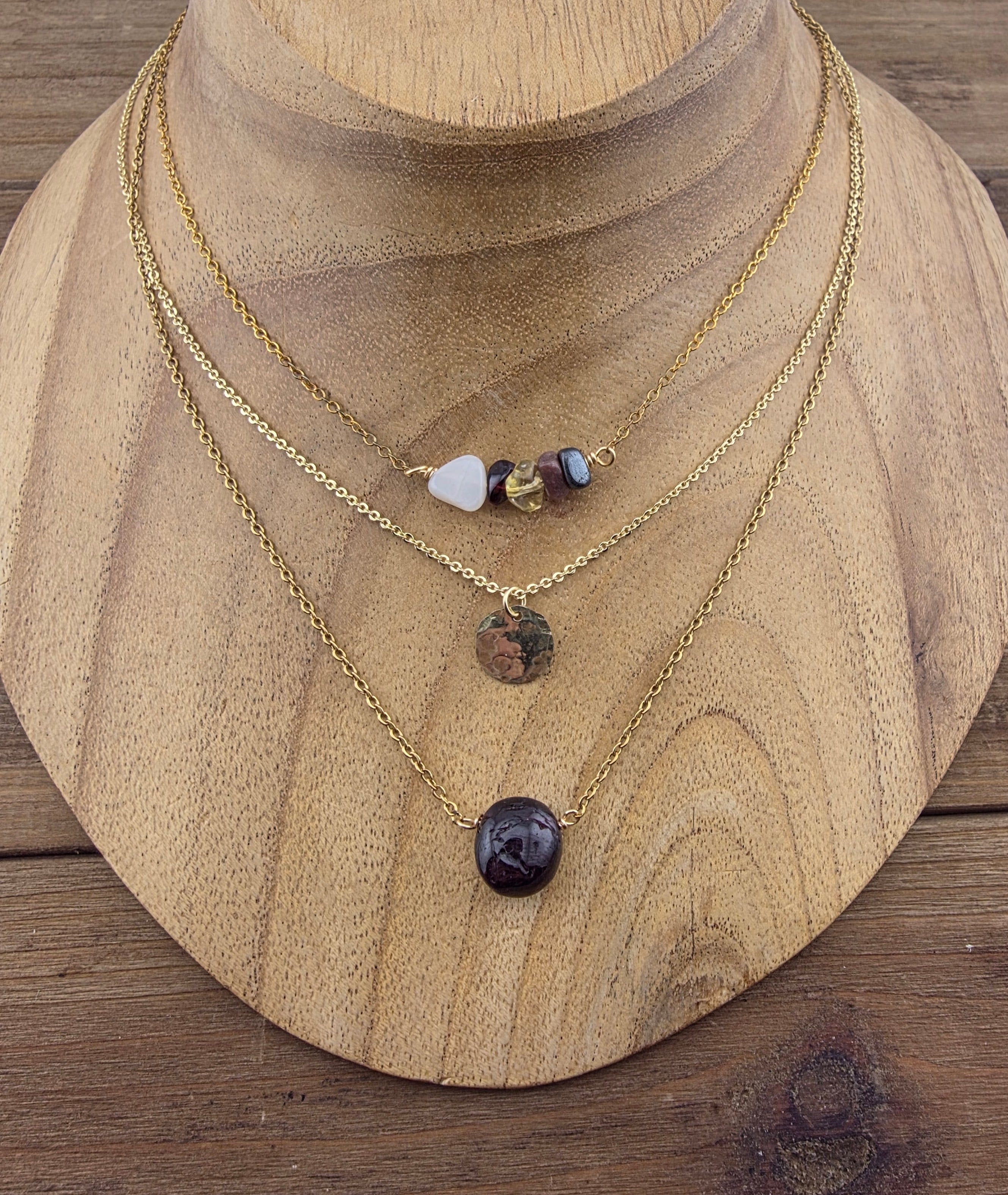 Hand-Hammered Moon Necklace | True Colours Collection