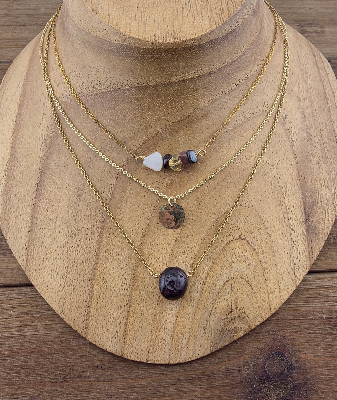 Hand-Hammered Moon Necklace | True Colours Collection
