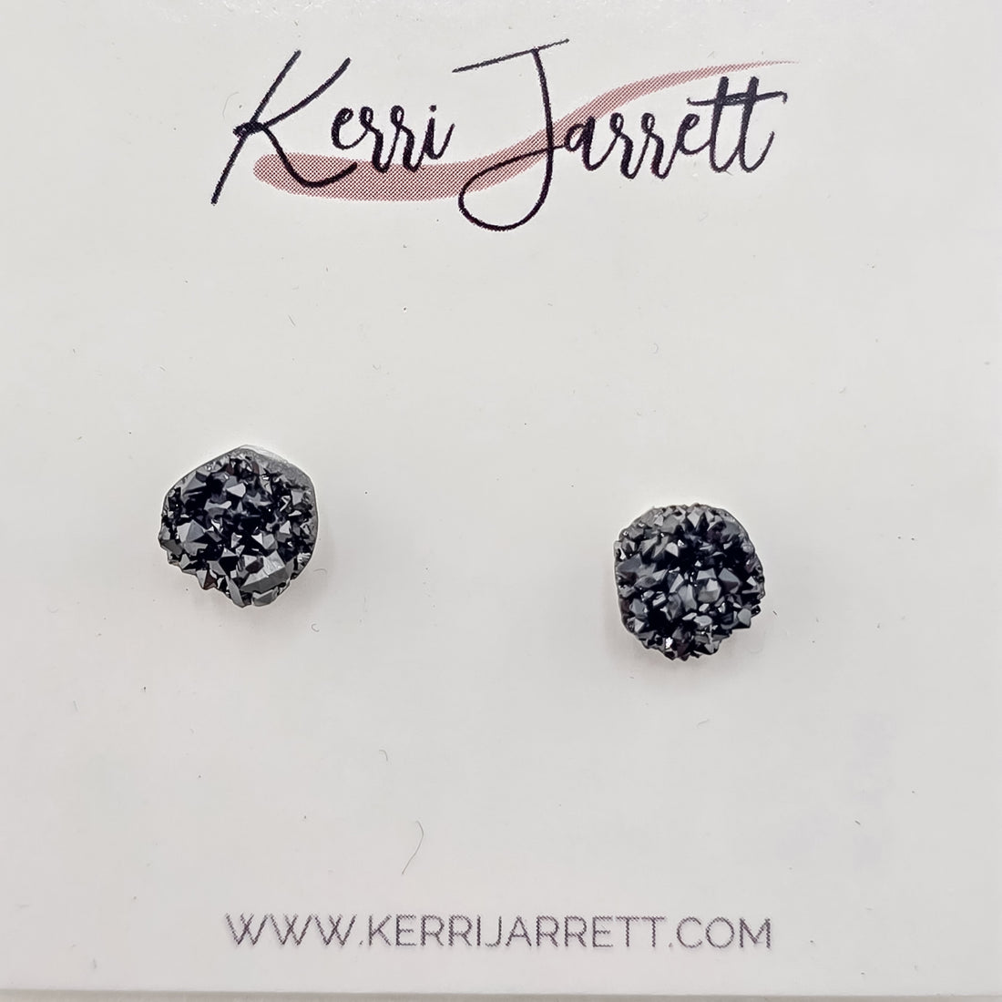Genuine Druzy Stud Earring