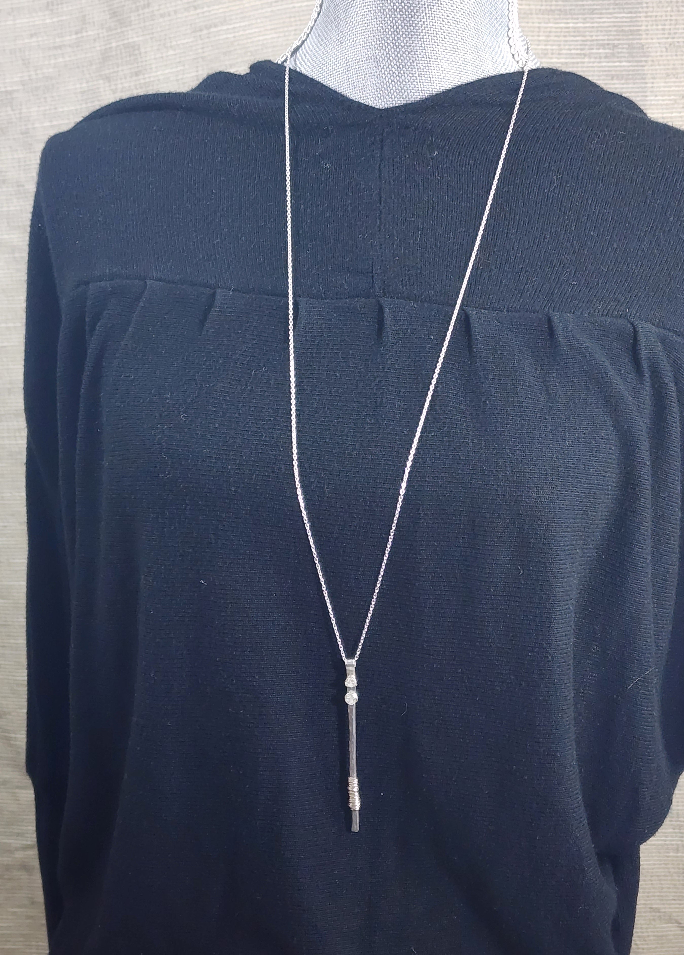 Silver Blade Necklace