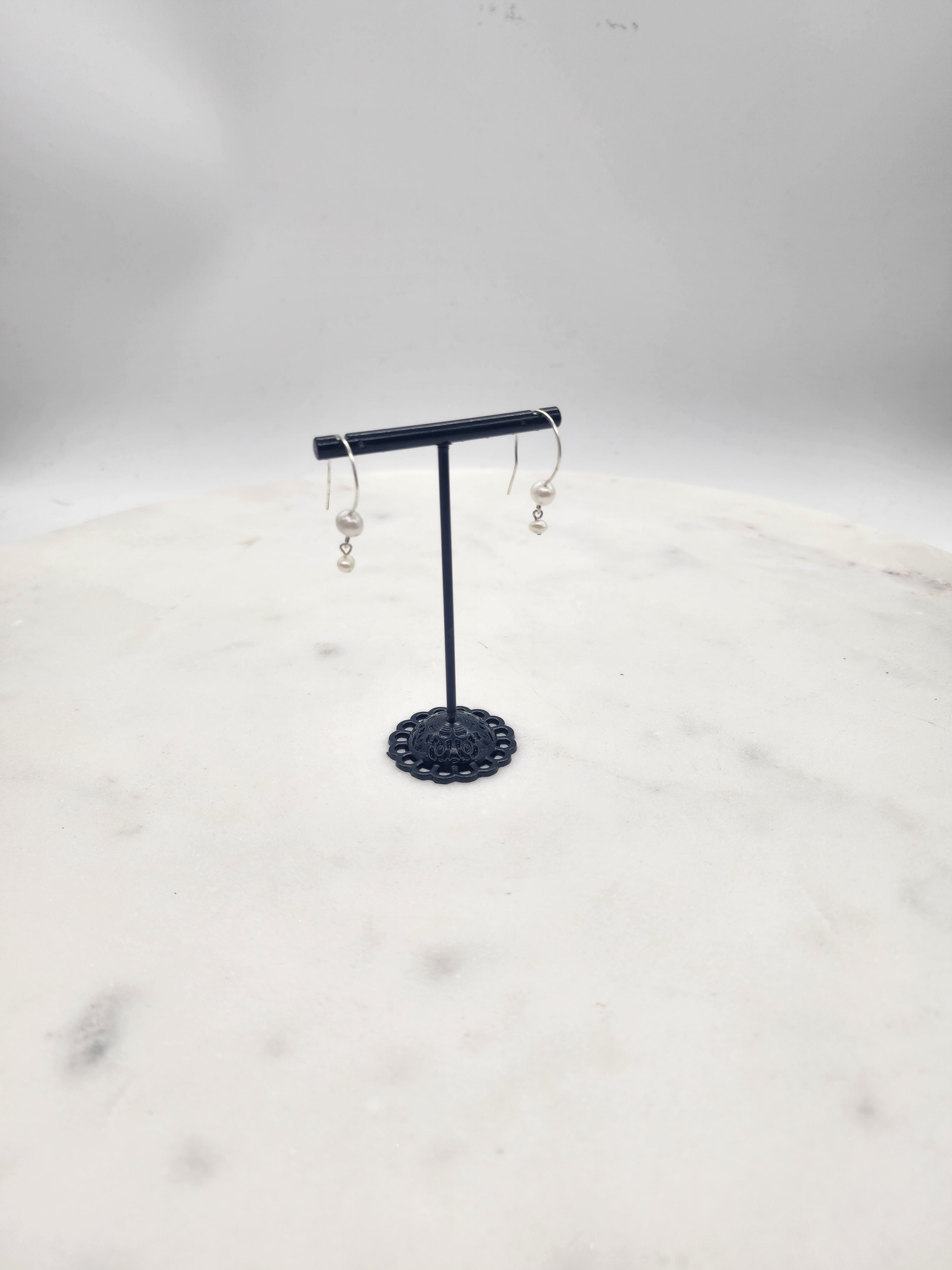 Pearl Drops of Time Earrings