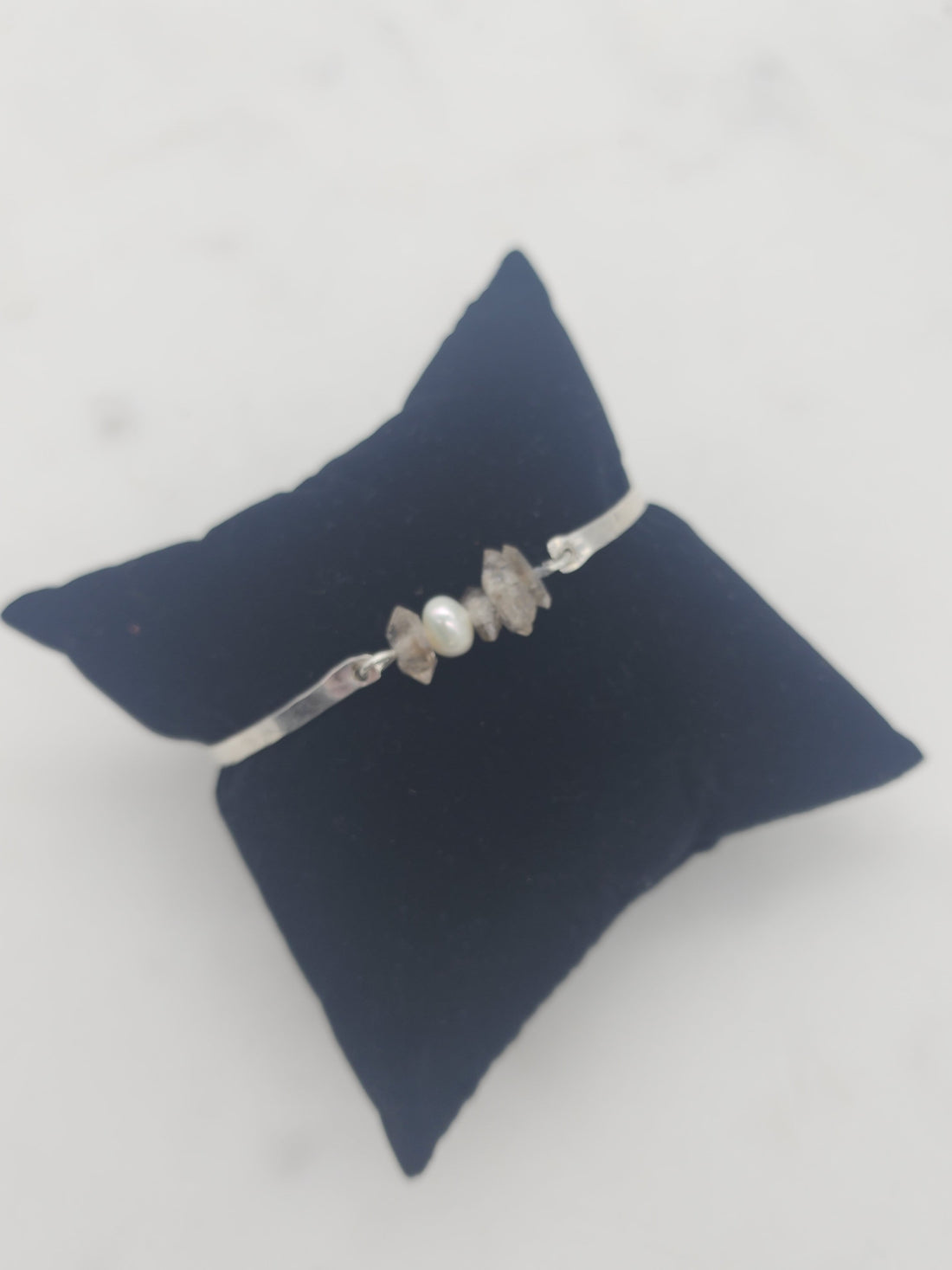 Herkimer and Pearl Bangle