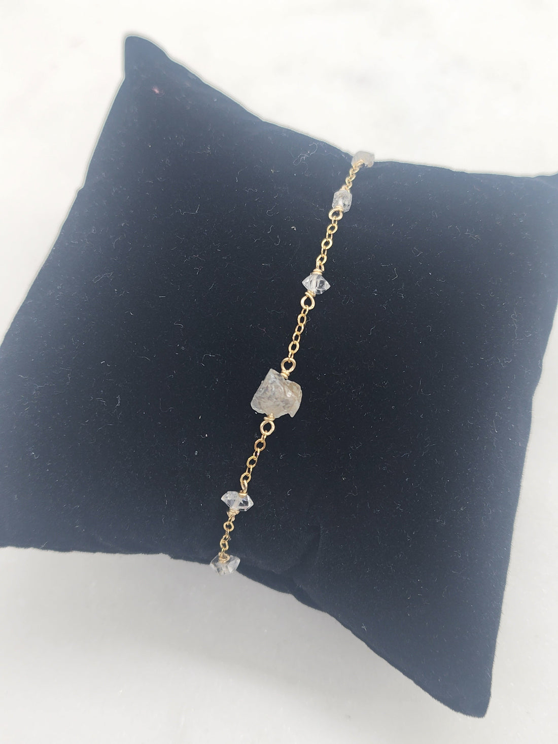 Gold Herkimer Bracelet