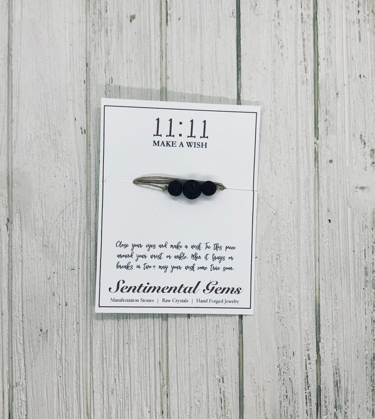 Lava Stone Diffuser Make A Wish Bracelt or Anklet