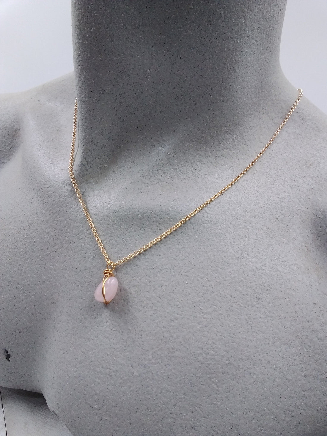 Affirmation Rose Quartz Necklace - Love and Harmony